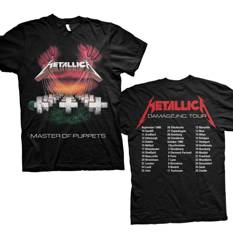 

Metallica Mop Tour Европа 86 Черная Официальная Футболка Мужская Унисекс M