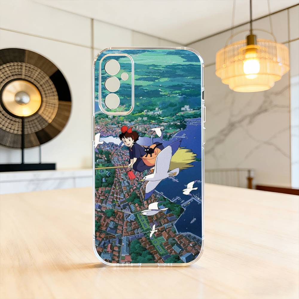 

Чехол для телефона Kiki Flying Witch Delivery Service для Samsung A10, 12, 20, 21S, 30, 31, 40, 50, 51, 52, 70, 71 Прозрачный чехол Samsung a10