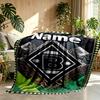 Custom Name Personalized Borussia Monchengladbach Print Blanket, Home Decor, Bedroom, Sofa, Camping, Couch, Gifts for Birthday Christmas
