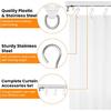 120 Pcs Shower Curtain Track Gliders & Curtain Hooks Set, Ceiling Mount Sliding Track S Shaped Metal Drapery Hooks and Plastic Rollers Sets for Drape