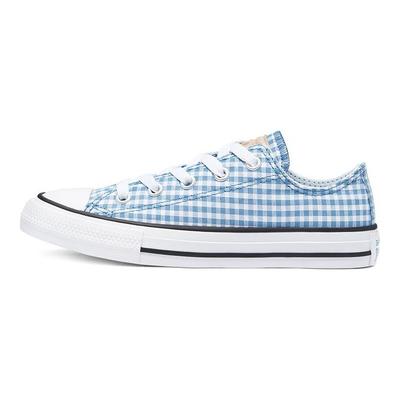 Chuck Taylor All Star Low Top Bequem Vielseitig Langlebig Atmungsaktiv Low-Top Canvas Schuhe Kindersneaker Blau Weiß 670694C