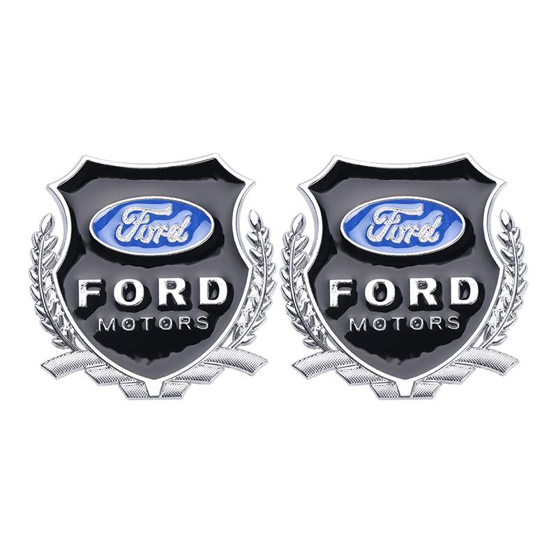 3D Metal Car Badge Body Trunk Sticker Auto Window Refit Decal Accessories For Ford Ranger Focus Kuga Mustang MAX Transit Mondeo