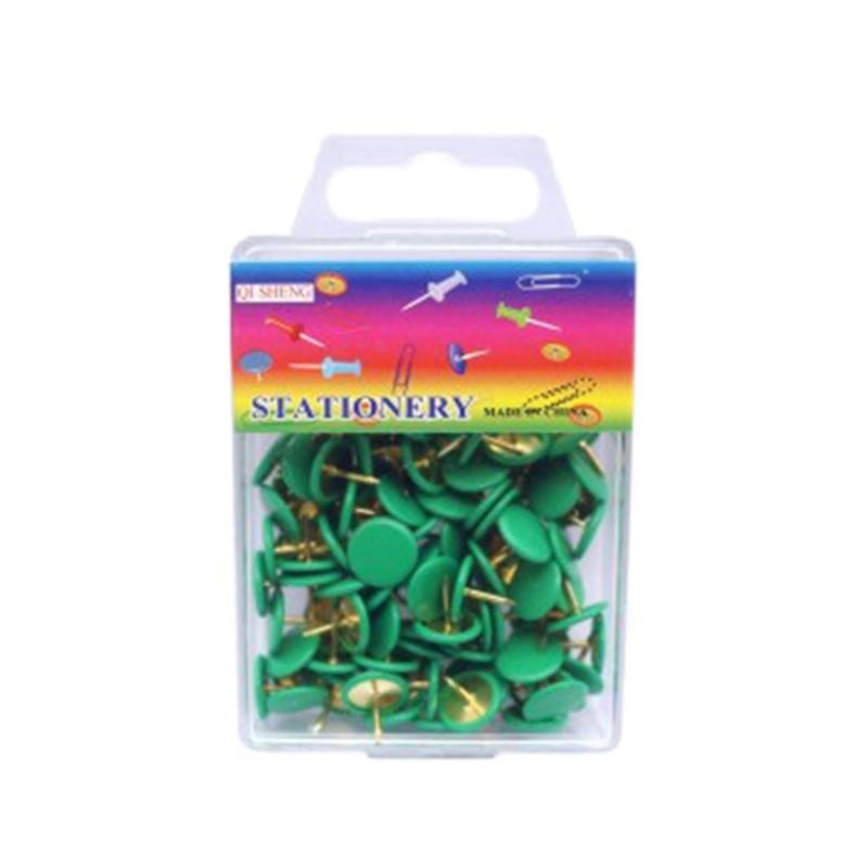 100Pcs Colors Push Pins Colorful Decorative Thumb Tacks Roundness Head Push Pins