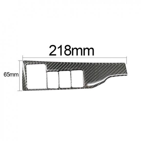 Carbon Fiber Interior Headlight Control Cover Trim For Toyota Corolla 2014-18