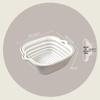 Thickened Double-Layer Vegetable Washing Basin Set - 6-Piece Multifunctional Kitchen Drainer Basket