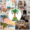 4D Palm Tree Foil Balloon Cartoon Standing Tropical Balloon Realistic Balloon Hawaiian Amusement Park Wedding Summer Party Decor