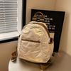 Down backpack women's new fashion light luxury casual backpack simple versatile large capacity cotton clothes women's bag