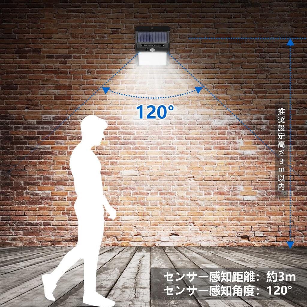 [Versione ad Alta Luminosità 2023, 2200mAh, Luce a Lunga Durata 10 Ore] Luce Solare con Sensore, chortau, 42 LED, Impermeabile IP6, Sensore di Movimento, Sicurezza