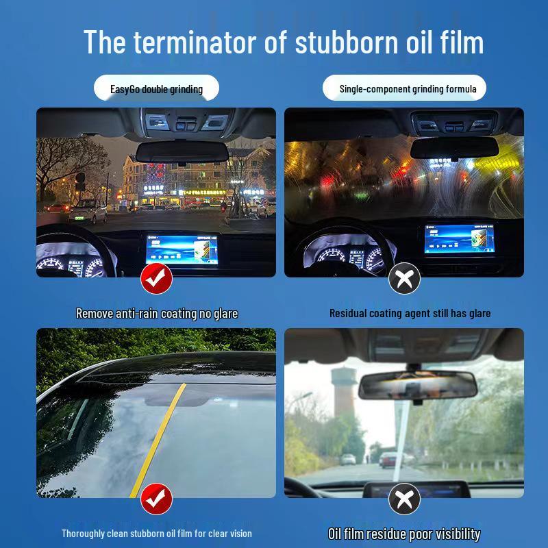 Powerful Car Windshield Oil Film & Stain Remover Cream