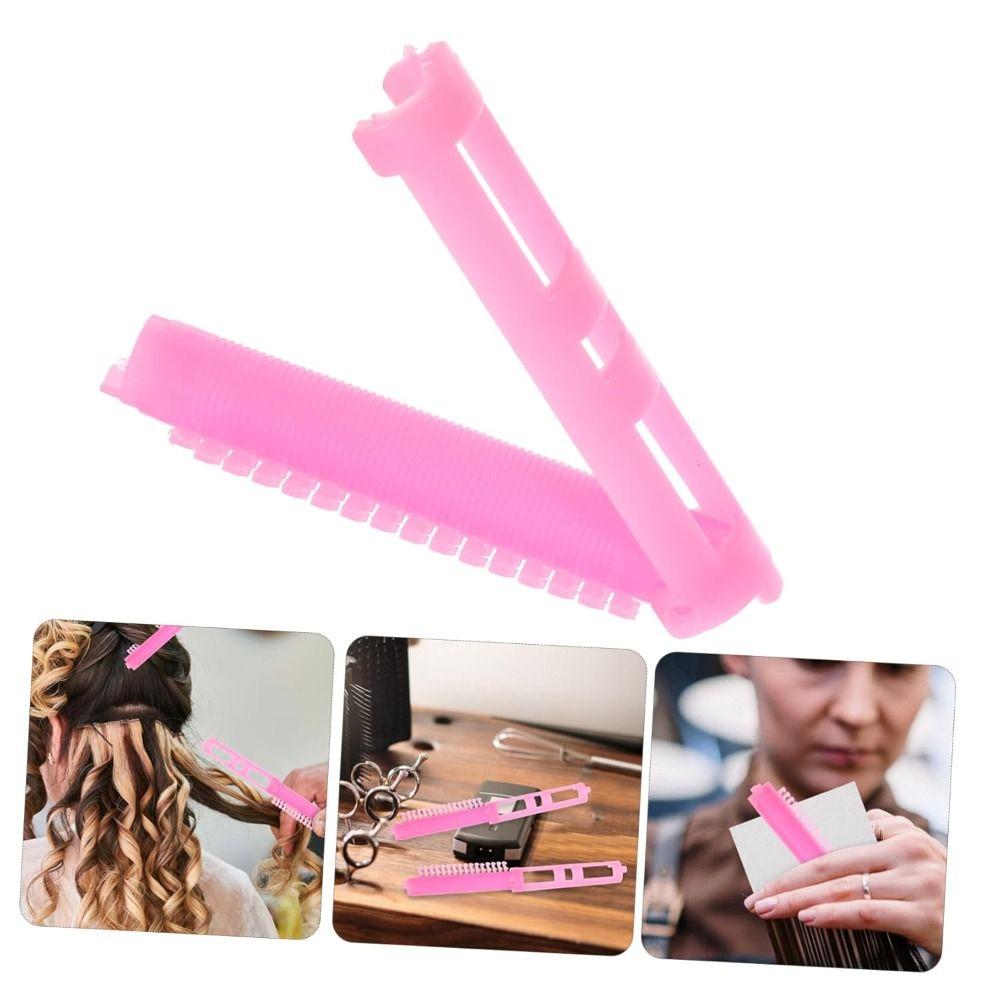 25Pcs Hair Root Fluffy Resin Perm Rods No Trace Light Weight Perm Hair Curler Clip Bangs Fixed Shape Hair Roller Clip