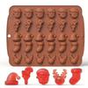 Reusable DIY Cake Decorating Mold Non-Stick Surface Christmas Chocolate Mold  For Christmas Party
