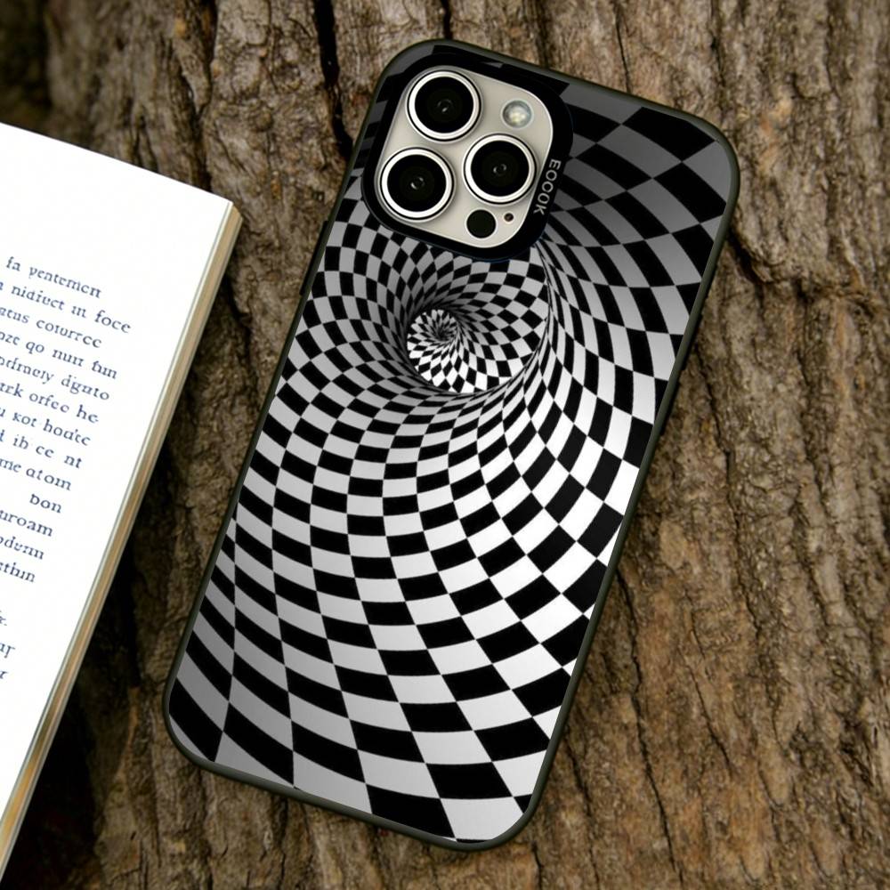 Minimalist Geometric Patterns  Phone Case For iPhone 17,16,15,14,13,12,11 Plus,Pro Max,XS,Colorful Silver Phone case Funda Cover
