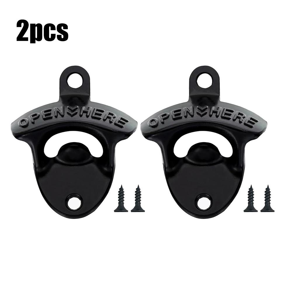 Nástěnný otvírák na láhve ze slitiny zinku Kuchyňský otvírák na láhve Retro slitinový Nástěnný se šrouby Party Antik Otvírák na pivní láhve