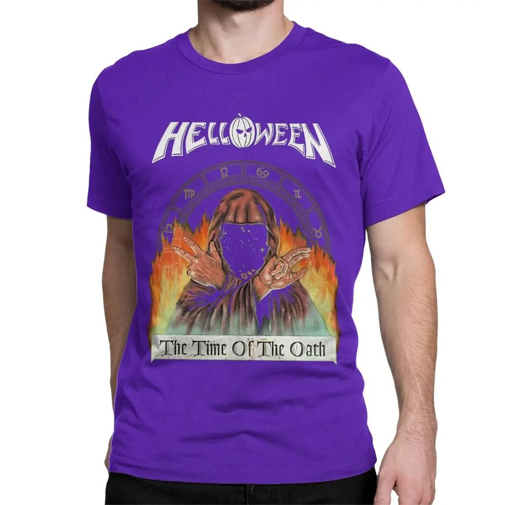 Helloween Metal pro unisex dámská trička The Time of the Oath Legrační trička Tričko s krátkým rukávem Čistá bavlna Nový příchod Topy