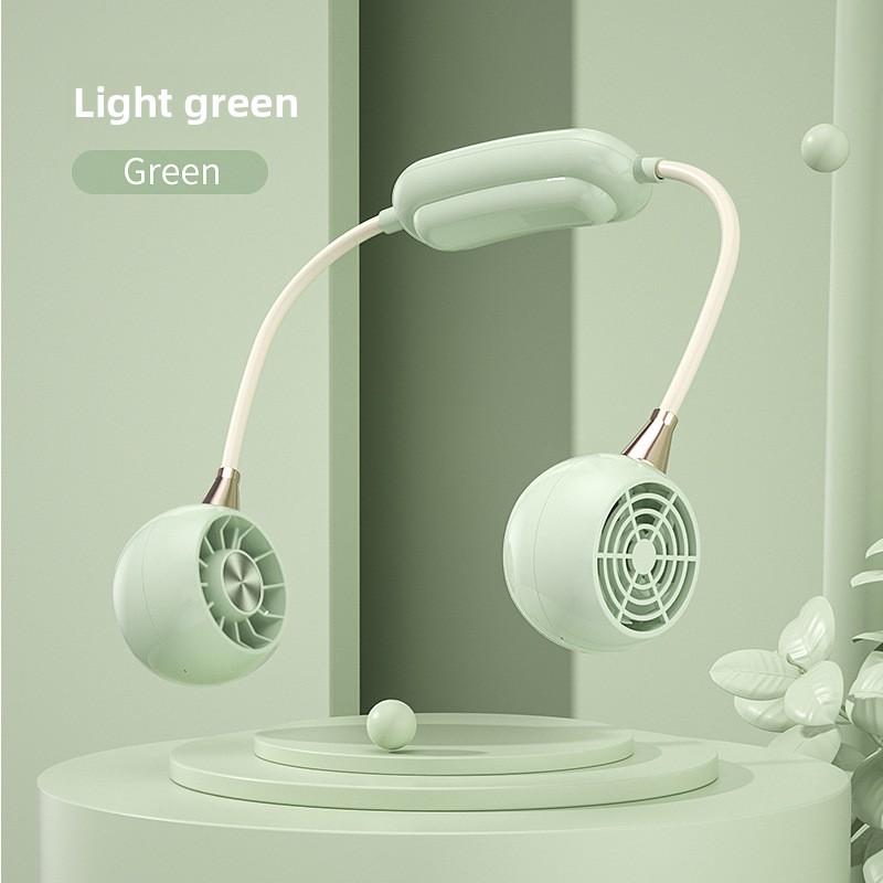 Summer Electrical Lazy Neck Fan, USB Charging Portable Mini Electric Fan, Travel Outdoor Turbo Small Fan