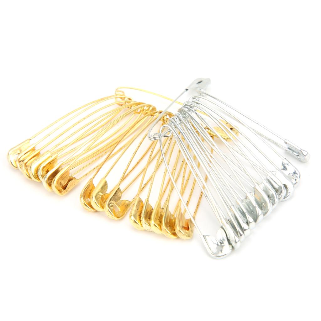 Sicherheitsnadeln 20 Stück Silber 20 Stück Golden Bunt Vereinfachtes Eisen für Schmuck Kleidung Herstellung