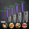 Ceramic Knives Kitchen Knives Set 3 4 5 6 Inch Chef Knife Cook Set Chef Utility Slicer Vegetable Peeler White Zirconia Blade