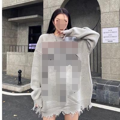 High Street Dark Style Gothic Buchstabenpullover Amerikanischer Hip Hop trendige Strickwaren für Männer und Frauen