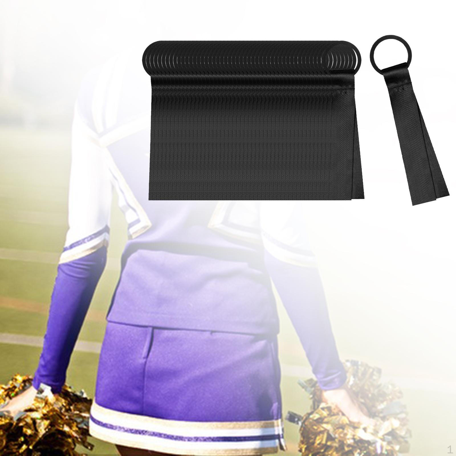 

48 Pieces Cheerleader Pom Poms Name Tags Blank Ribbon Cheerleading чорний