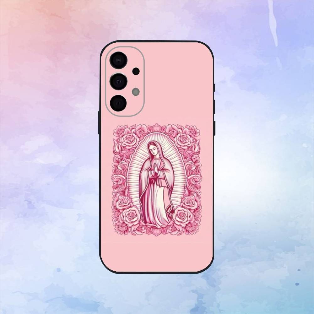 Guadalupe Art Virgin De Phone Case For Samsung S25,S24,S21,S22,S23,S30,Ultra,S20,Plus,Fe,Lite,Note,10,9,5G Black Cover
