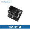 Push Button Starter Switch No.16D959839 Engine Start Stop Switch Button for Volkswagen Jetta 2011-2018 Silver Tone Black