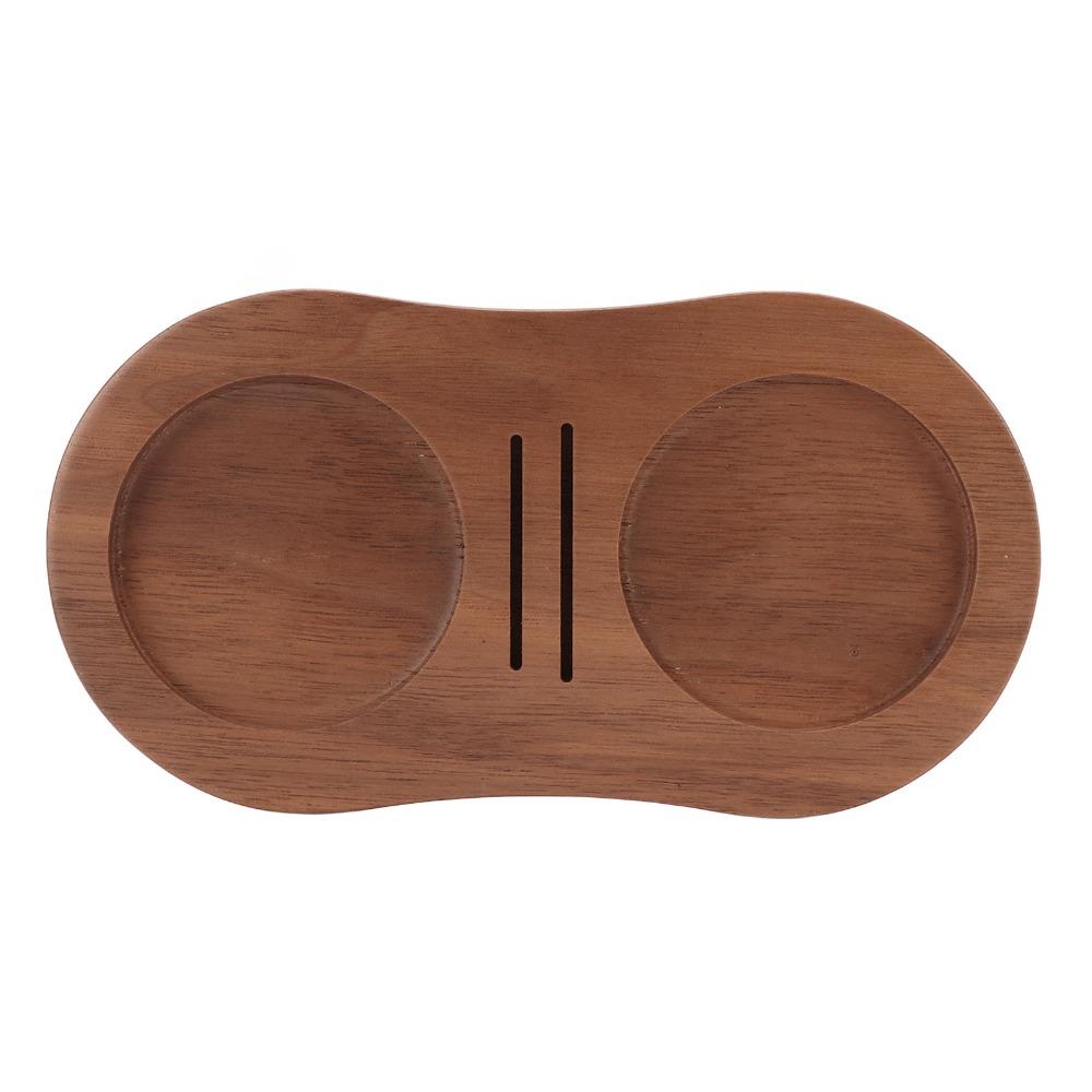 Universal Fit Wooden Tamper Stand Compatible Coffee Tamping Station Home Barista