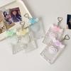Love Heart Pendant Photo Photocard Frame Acrylic Card Cover Card Protective Case  Girls Gift