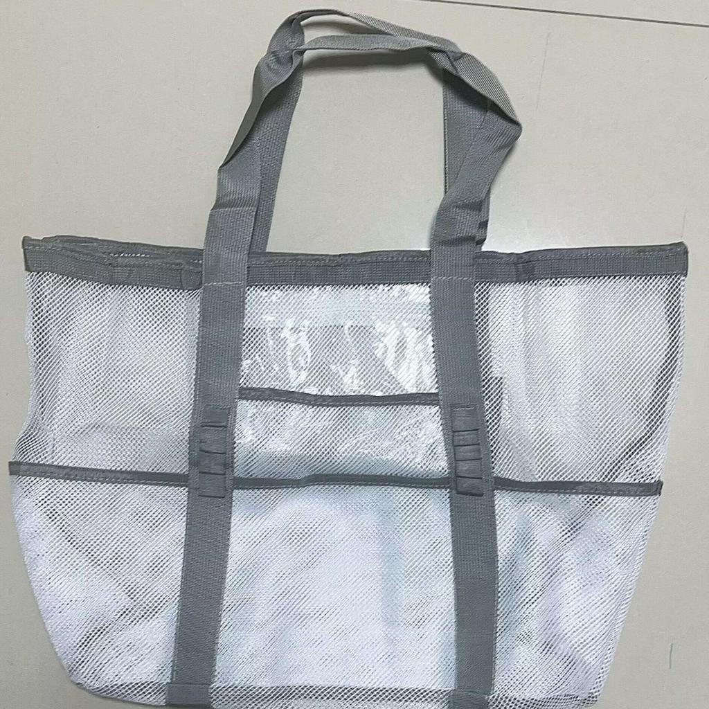 Large Capacity Mesh Beach & Wash Bag for Clothes, Toys & Storage