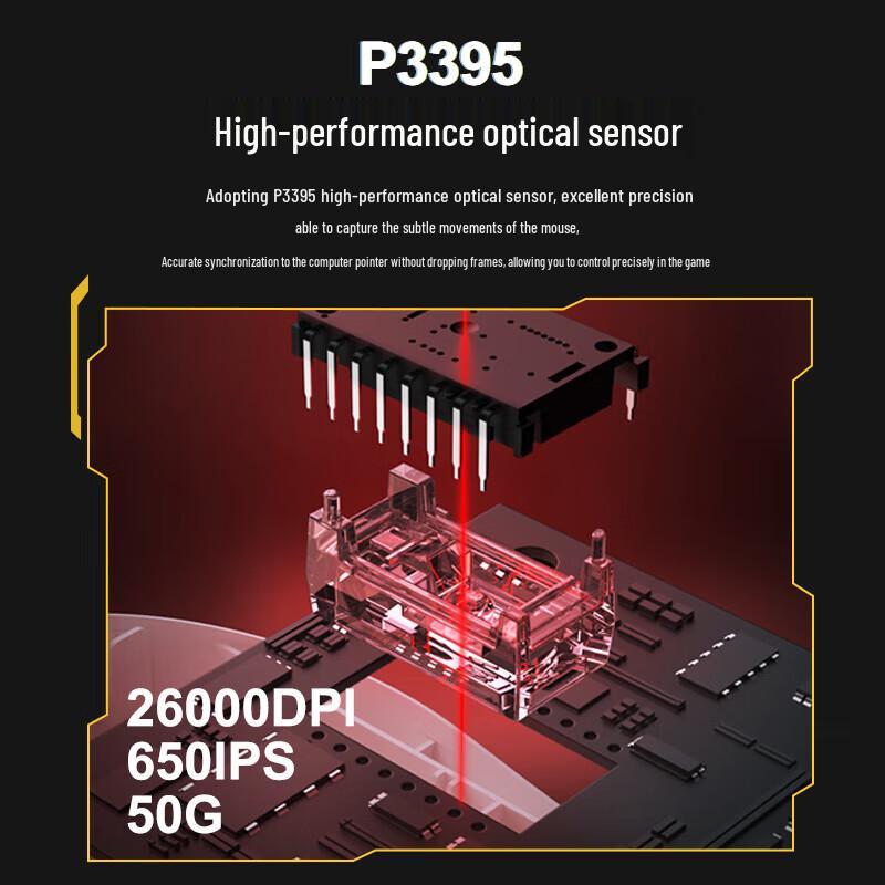 Dareu A950pro Magnesium Alloy Tri-Mode 4K Gaming Mouse