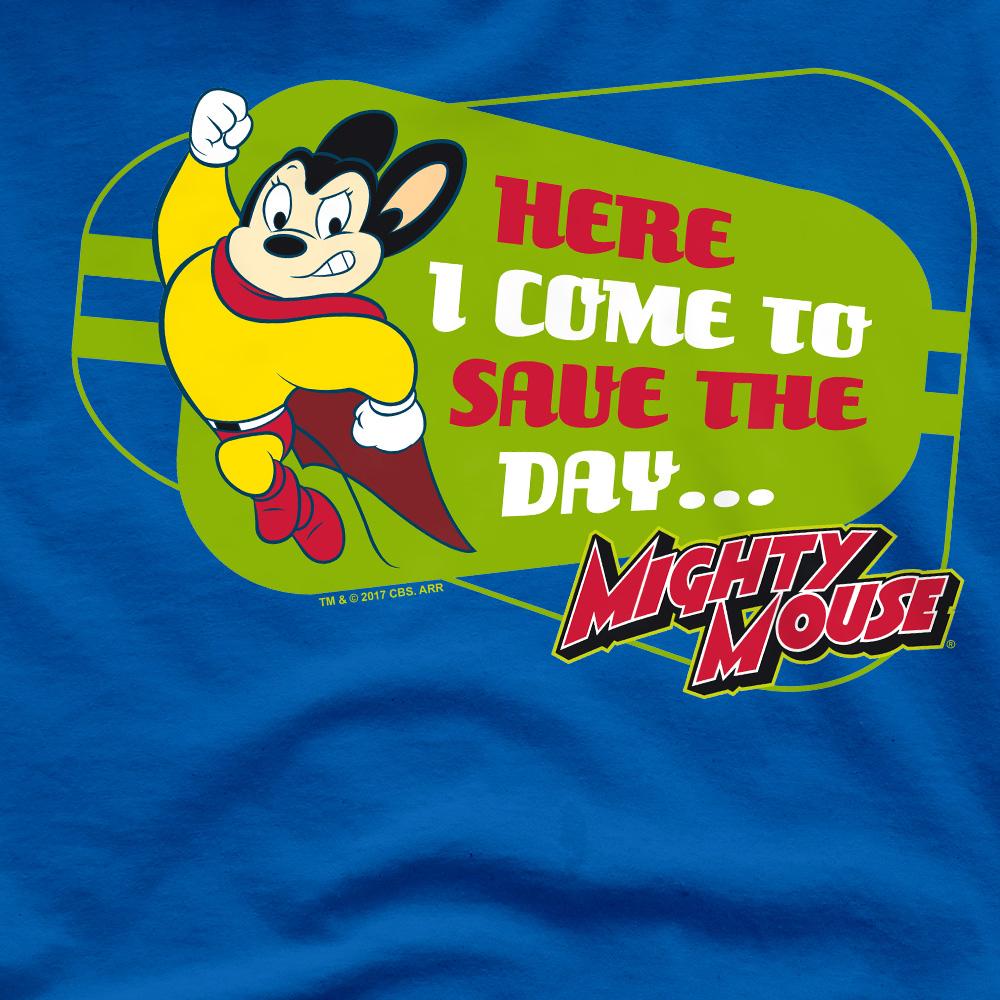 Mighty Mouse Mens Here I Come T-Shirt