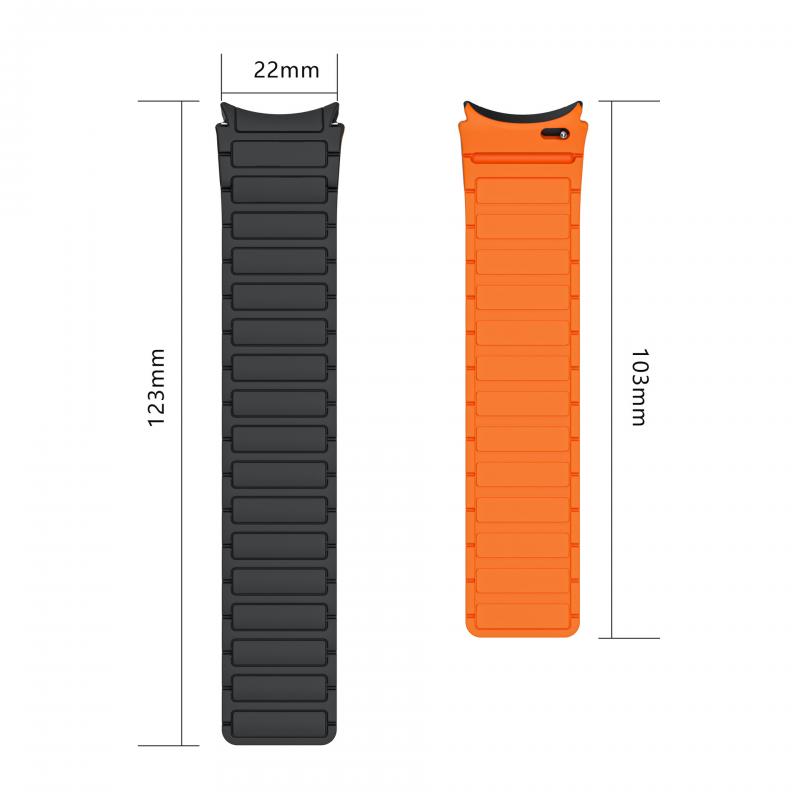 No Gap Silicone Strap For Samsung Galaxy Watch 5 Pro 45mm 6/4 Classic 47mm Magnetic Band For Galaxy Watch 7/6/5/4 40mm 44mm Belt