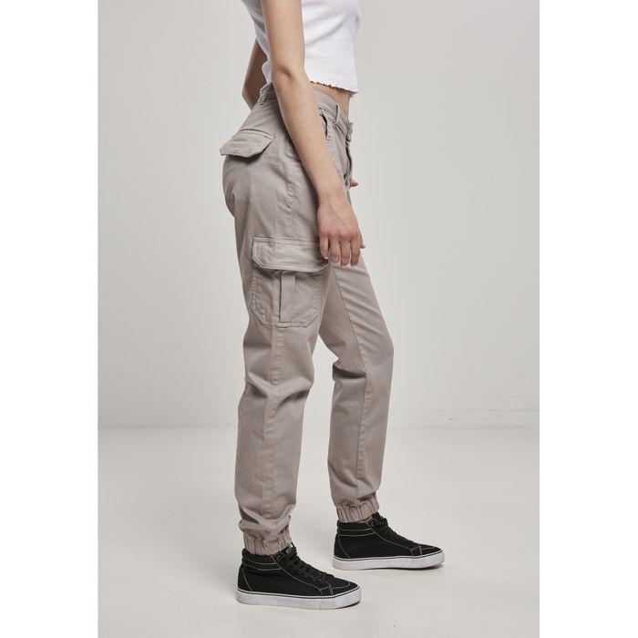 Pantalon cargo femme - Urban Classics - Taille haute - Couleur rose - Confort optimal - Coupe tendance