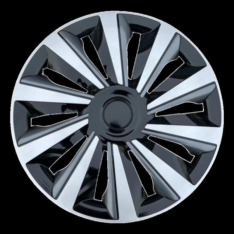 Car Wheel Hub Cover with Iron Steel Ring and Plastic Decorative Cover In Various Sizes 12-17 Inches.