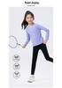 Girls' Quick-Dry Sports T-shirt: Breathable, Sweat-Wicking, Elastic, Ideal for Fitness and Yoga. Perfect for Spring and Autumn.