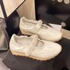Fashion 2025 Spring and Summer Mary Jane Sneaker Pearl Non-slip Casual Shoes Breathable Flat Heel Ballet Flats Women's Casual Sneaker