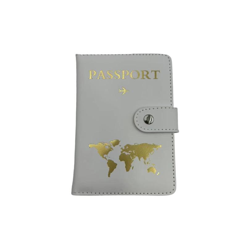 Cross-Border RFID Leather Passport Holder: Multifunctional, Portable, Anti-Theft, Anti-Scratch Card Slot Case.