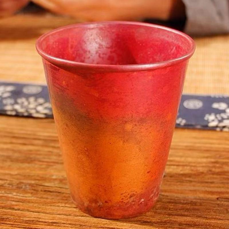 Vintage měděný hrnek na Moscow Mule, přenosný pro kempování venku, ručně vyráběné šálky na nápoje, sklenice na pivo, hrnek na pití 300 ml, šálek na čaj