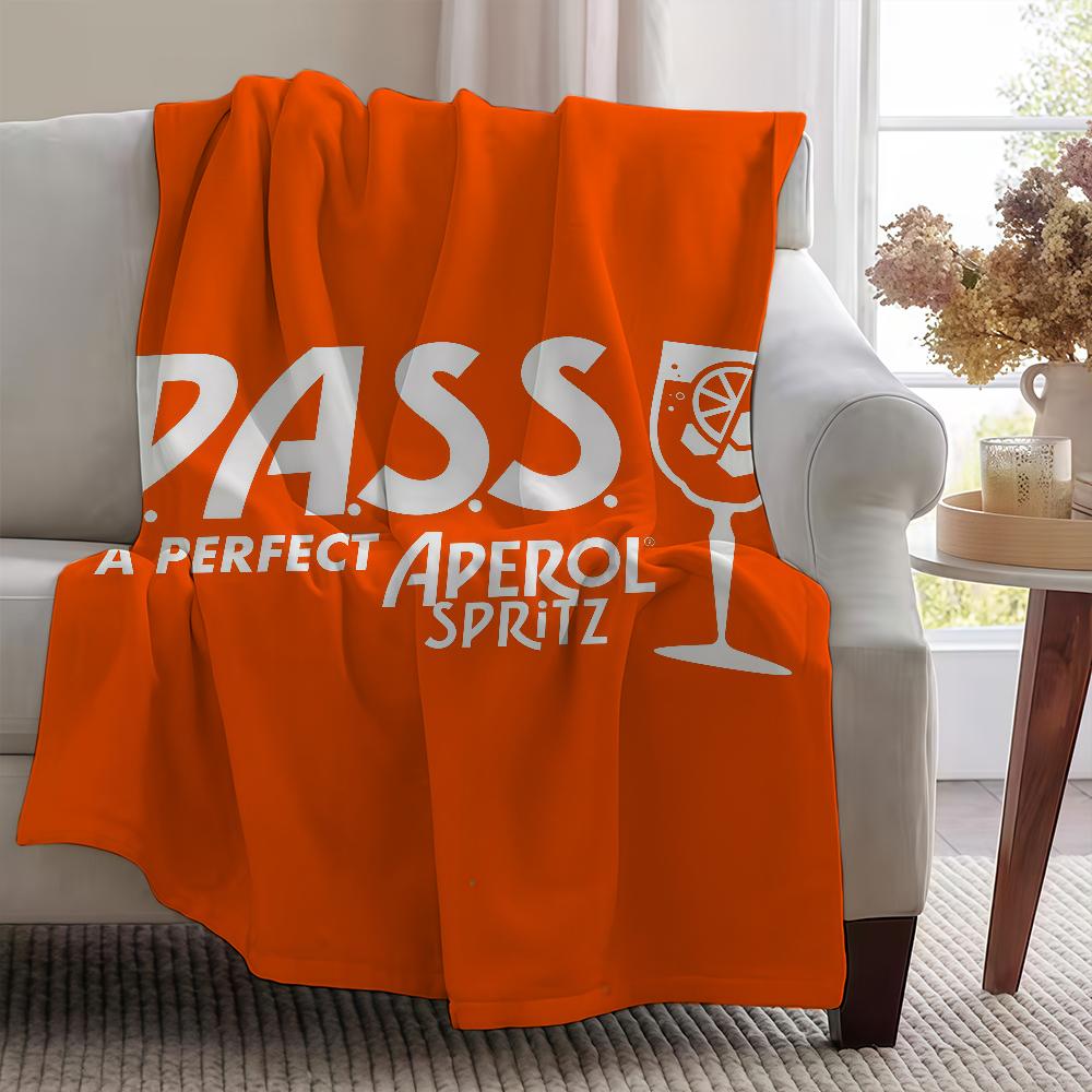 92A-AperolS-ES S-SpritzS-ES Logo Blanket Throw Super Cosy Plush Living Room Sofa Couch Childish Birthday Gifts