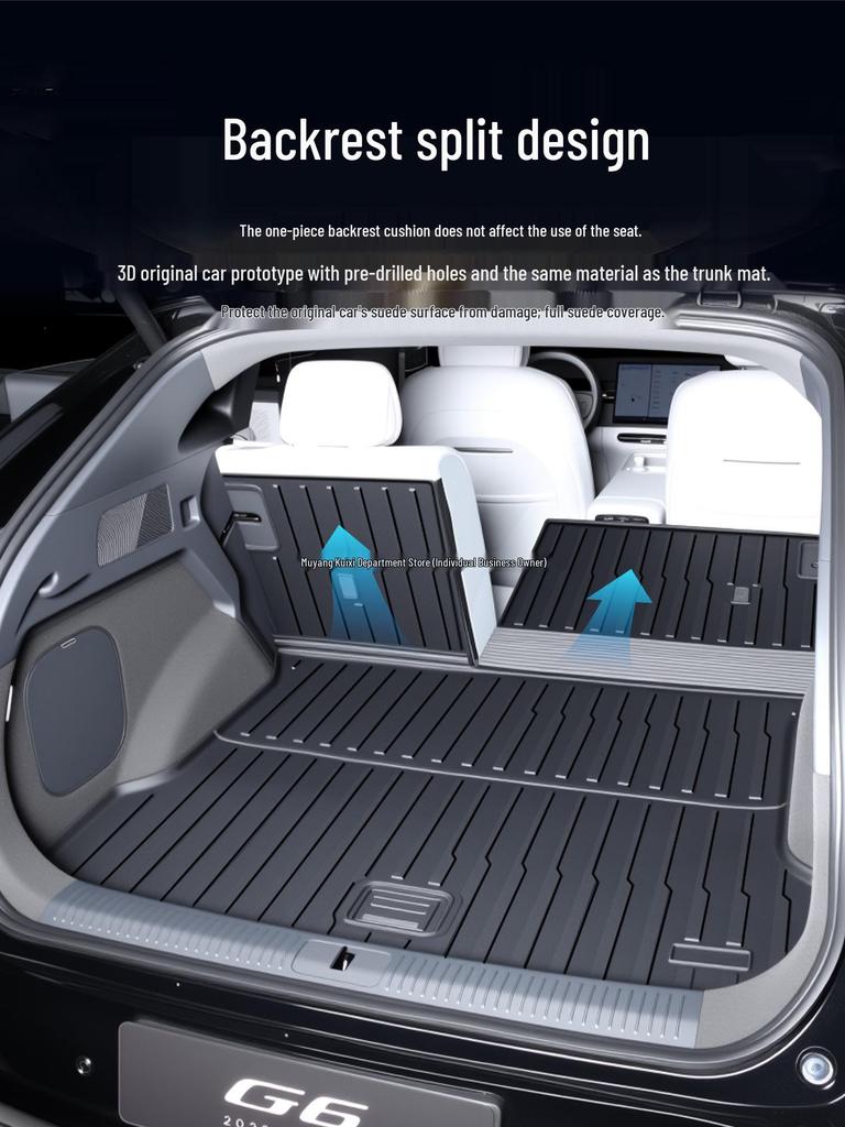 Xiaopeng G6 2025 TPE Trunk Mat Accessories for 23-24 Models