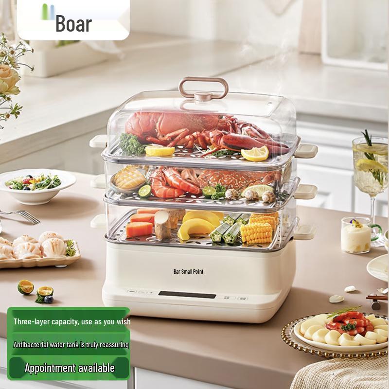 Bear DZG-CA2G2 Multi-Layer 12L Electric Steamer CN plug (adapter included)