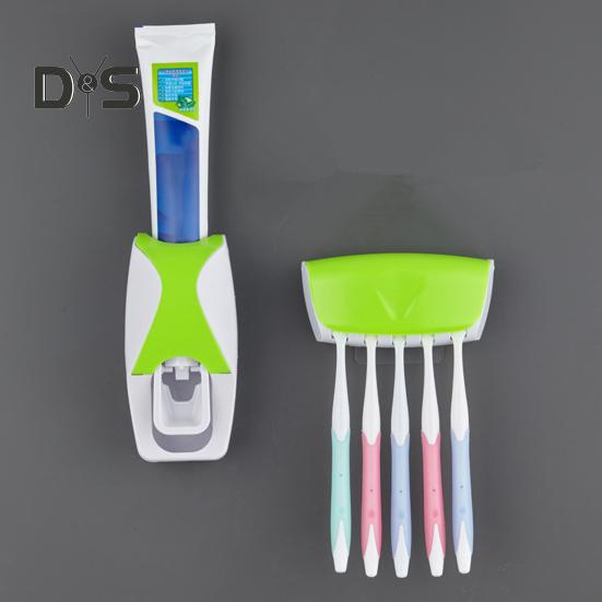 Automatyczny Dozownik Pasty do Zębów Zestaw Uchwytów na Szczoteczki do Zębów Prosta Instalacja Montowany na Ścianie Łazienkowy Stojak na Szczoteczki do Zębów