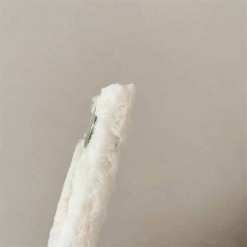 Fall/Winter Round Hole Cute Fun Sports Racket Plush Case for iPhone 16 Pro Max 15 14 Plus 13 Pro 12 11 All-inclusive Fall Protection Cover