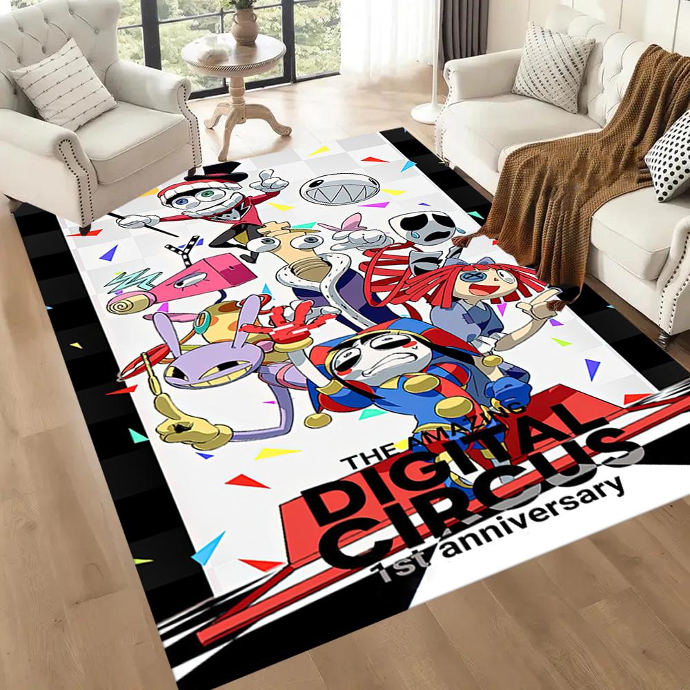 Cute The Amazing Digital Circus Square Rugs Are a Great Choice for Living Rooms, Bedrooms, Home Décor, and As Gifts.