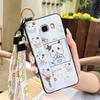 Soft Case Protective Phone Case For Samsung Galaxy J510/J5 2016/J5108 Wrist Strap Cartoon Cute Back Cover Silicone Ring