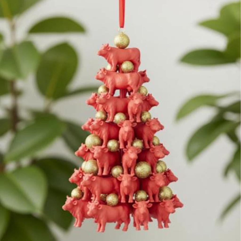 Acrylic Flat Simulation Animal Decoration Pendant Christmas Tree Home Decoration Pendant