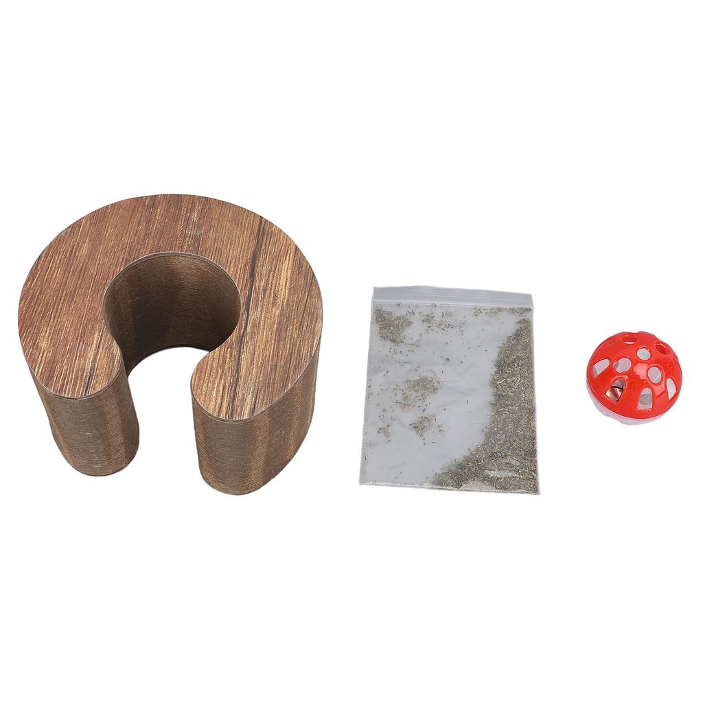 Cat Accordion Scratcher Corrugated Paper with Bell Ball Anti Scratch Foldable Cat Scratching Board