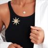 Spilla Decorativa Stella a 8 Punte Accessorio Distintivo in Lega Per Brillare in Insieme Durante gli Spostamenti Feste