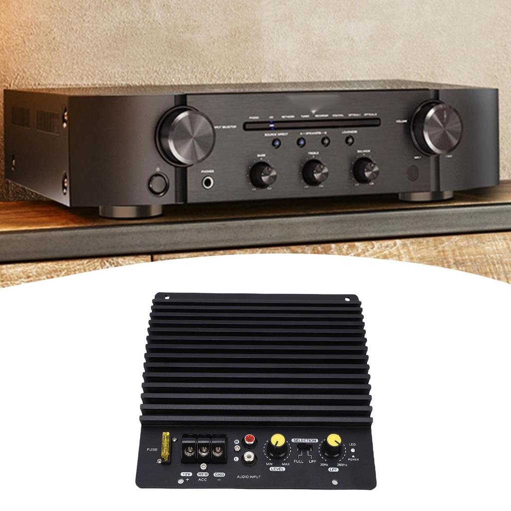 Placa Amplificadora de Carro 12V 600W Alta Potência Liga de Alumínio Carro Subwoofer de Graves Exposto Placa Amplificadora para Veículo
