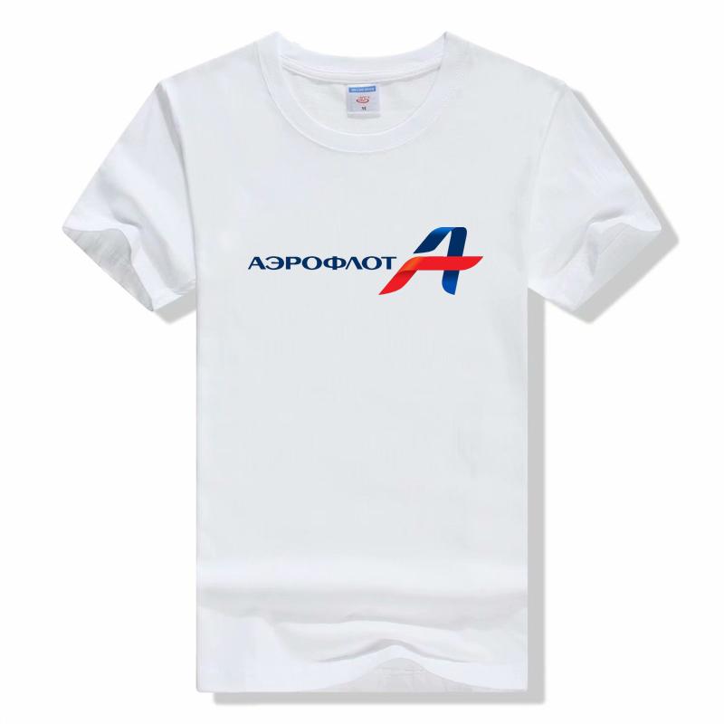 Aeroflot Russian Airlines T-Shirt unisex casual cotton tshirt summer Breathable fashion short sleeve tee