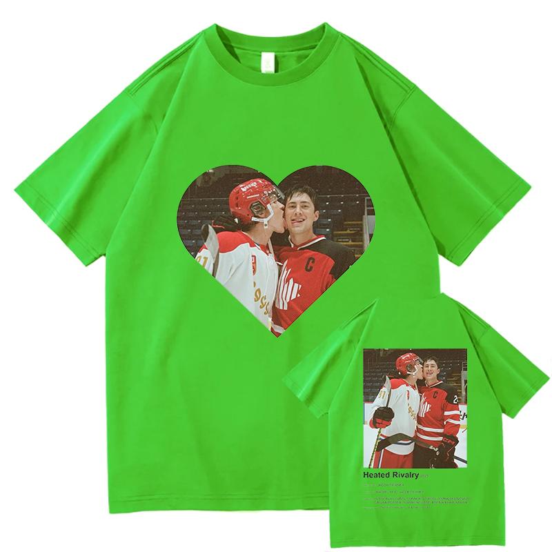 Heated Rivalry Meme Tshirt 2026 New Hot Unisexs Unisexs Retro Fashion Pure Cotton Short Sleeved Cotton Casual Tshirts Streetwear
